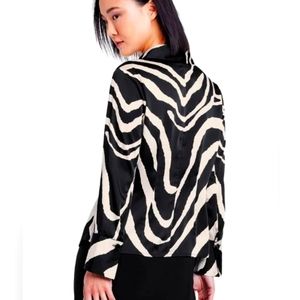 Sergio Hudson x Target Zebra Print Blouse 2X
